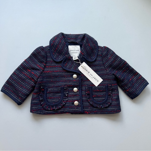 NWT JANIE AND JACK baby blazer jacket size 6-12 months - Picture 4 of 11